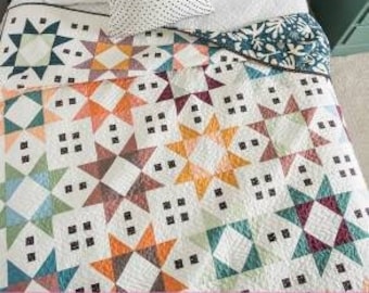 Tiled Stars II Quilt Pattern by Quilty Love