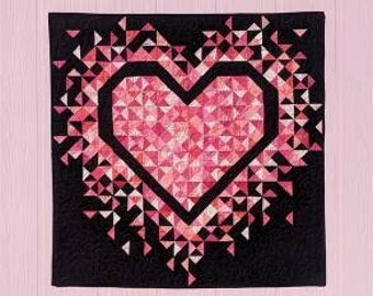 Mini Exploding Heart Quilt Pattern by Slice of Pi Quilting