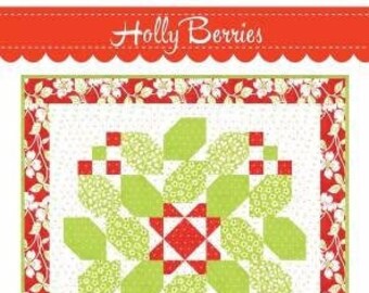 Holly Berries Mini Quilt Pattern by Fig Tree