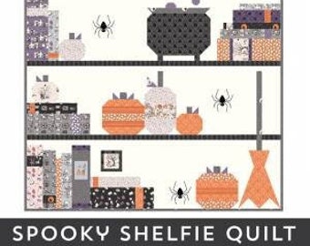 Spooky Shelfie Quilt Pattern by Melissa Mortenson