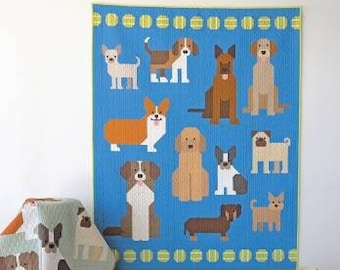 Dog Park Quilt Pattern from Elizabeth Hartman