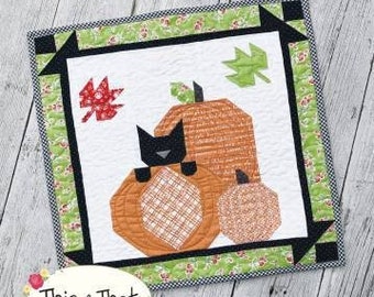 Sweet Kitty of Autumn Mini Quilt Pattern by This & That