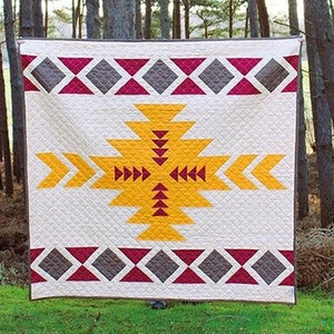 Cashel Quilt Pattern by Rope & Anchor Trading Co*Rustic Quilt Pattern*Southwest Pattern*Aztec Quilt Pattern*Modern Quilt*Southwestern Quilt*