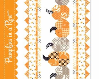 Pumpkins in a Row Quilt Pattern