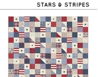 Stars & Stripes Quilt Pattern by Sweetwater