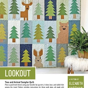 Lookout Quilt Pattern by Elizabeth Hartman*Lookout Quilt Pattern*Lookout Pattern*Cabin Quilt Pattern*Elizabeth Hartman Pattern*Cabin Quilt*