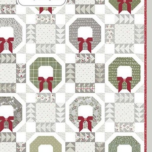 Good Tidings Quilt Pattern by Lella Boutique*Christmas Quilt*Christmas Wreath Quilt*Christmas Quilt*Christmas Wreath Pattern*Good Tidings*
