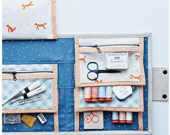 Flip Pocket Folio Pattern by Aneela Hoey*Flip Pocket Folio*Zipper Bag*Bag Pattern*Bag Pattern*Quilted Bag*Make Up Bag*Pouch Pattern*