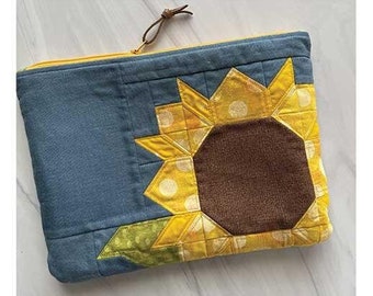Sunflower Pouch Pattern by Sew Lux Fabric