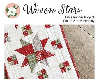 Woven Stars Table Runner Pattern from Branch & Blume