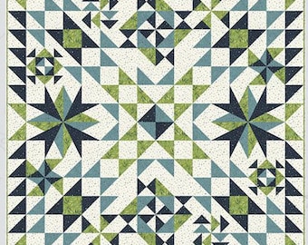 Abracadabra Quilt Pattern from Janet Clare*Star Quilt Pattern*Modern Quilt Pattern*Modern Quilt*Geometric Quilt Pattern*Masculine Quilt*
