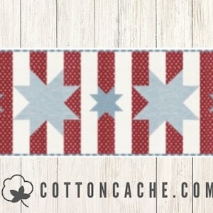 Starstruck Stripes Table Runner Kit Featuring Old Glory by Lella Boutique (CCK 100125) Old Glory Kit*Runner Kit*Patriotic Runner Kit*