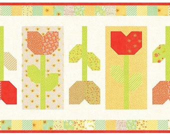 Tulip Farm Table Runner Pattern by Fig Tree & Co.