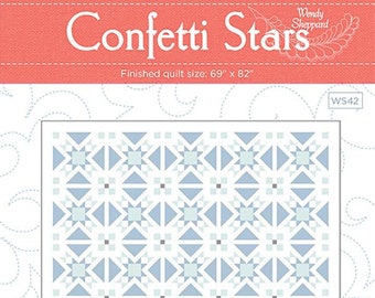 Confetti Stars Quilt Pattern*Confetti Stars Quilt*Confetti Stars Pattern*Star Quilt*Wendy Sheppard*Star Quilt Pattern*Star Quilts*