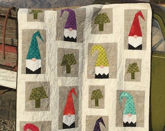 A Tale of Two Gnomes Quilt Pattern*Gnome Quilt Pattern*Gnomes*Christmas Gnome Quilt*Tale of Two Gnomes*Quilted Gnomes*Quilt of Gnomes*Gnome*