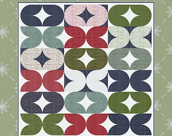 Mod Mistletoe Quilt Pattern by Gingiber