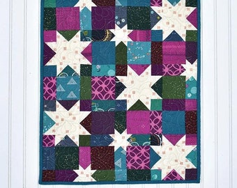 Lil' Stargazer Quilt Pattern by Running Doe Quilts