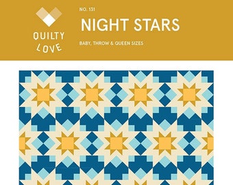 Quilty Love Night Stars Quilt Pattern
