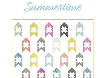 Summertime Quilt Pattern by Chelsi Stratton Designs*Seashore Drive Pattern*Seashore Drive*Summer Quilt Pattern*Summertime Quilt*Summer Quilt