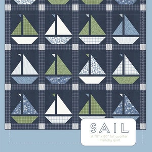 Sail Quilt Pattern by Thimble Blossoms*Sail Quilt Pattern*Sail Quilt*Nantucket Summer Quilt*Thimble Blossoms Quilt*Sailboat Quilt Pattern*