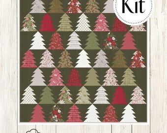 Fir Tree Lane Quilt Kit featuring Berry & Pine (CCK 100191)