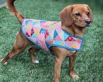 Patchwork Pooch Pattern from Creative Abundance*Quilted Dog Coat*Dog Jacket*Quilted Dog Jacket*Dog Quilt*Dog Coat*Quilted Dog Coat*Dogs*