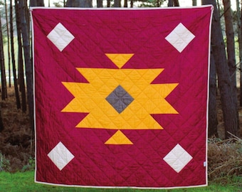 Glencoe Quilt Pattern by Rope & Anchor Trading Co*Rustic Quilt Pattern*Southwest Pattern*Aztec Quilt Pattern*Modern Quilt*Southwestern Quilt