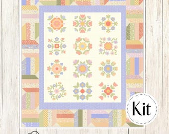 Panel Show Off Quilt Kit featuring Pastel Prairie by My Sew Quilty Life (CCK 100206)