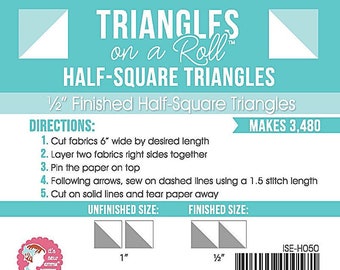 Triangles On A Roll Half Square 1/2"