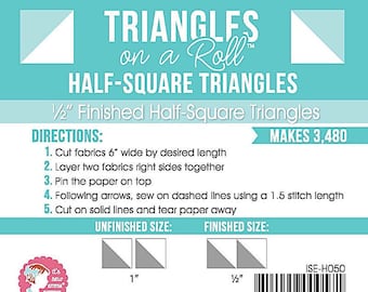 Triangles On A Roll Half Square 1/2"