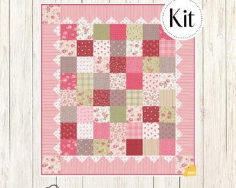 Cranberry Christmas Quilt Kit featuring A Very Sweet Christmas by Bunny Hill Designs (CCK 100196)