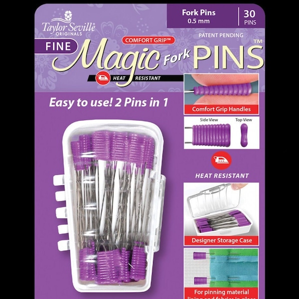 Magic Pins Fork*Magic Pins Quilting Pins*Quilting Pins*Pins*Quilt Pins*Magic Quilt Pins*Magic Quilting Pins* Sewing Pins*Heat Resistant Pins