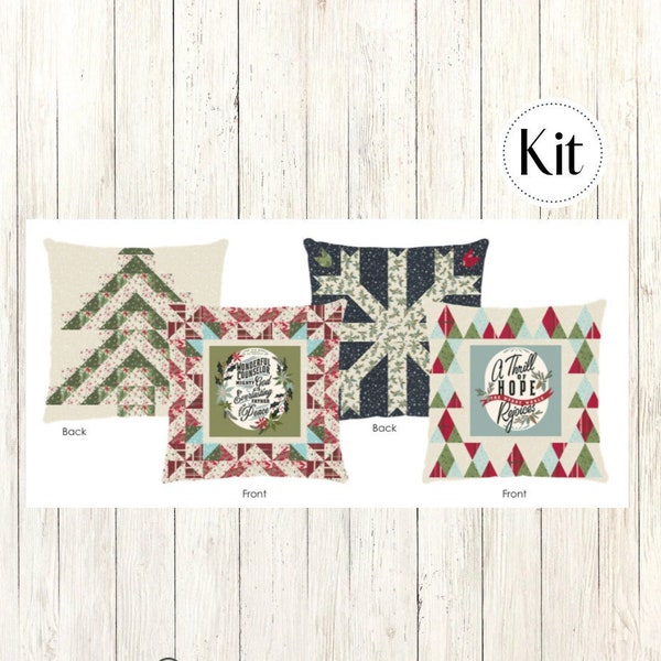 Good News Great Joy Pillow Bundle Kit Featuring Good News Great Joy by Fancy That Design (CCK 10061) Christmas Pillows*Christmas Pillow Kit*