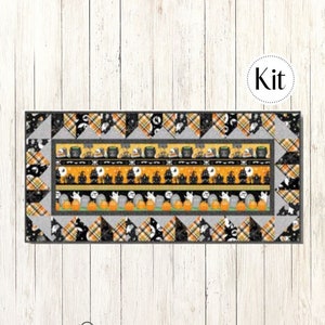 Henry Glass & Co. Nights of Olde Salem Table Runner Kit (CCK 10058 A) Glow in the Dark Table Topper*Halloween Topper*Halloween Table Runner*