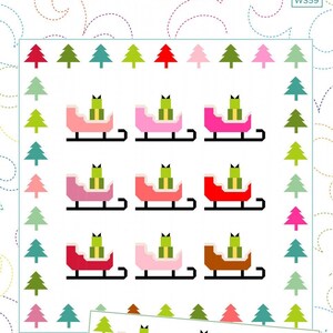 Kringle Clippers Quilt Pattern by Wendy Sheppard *Kringle Clippers Quilt*Santa Sleigh Quilt*Christmas Quilt*Holiday Quilt*Holiday Project*