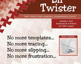 Lil Twister Tool For 5" Square by Twister Sister Design (LTW5) Twister Ruler*Twister Tool*5" Twister Tool*Twister Sister Ruler*Twister*Ruler