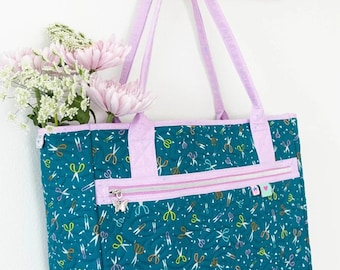 Stitch and Stash Tote Pattern - Knot and Thread Designs