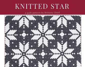 Knitted Star Quilt Pattern