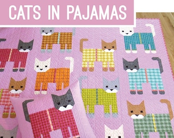 Cats in Pajamas Quilt Pattern from Elizabeth Hartman