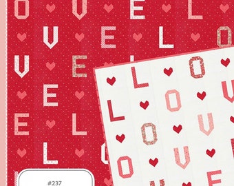L-O-V-E Quilt Pattern from Lella Boutique*Valentine Quilts*Love Blooms Quilt*Lella Boutique Quilt Pattern