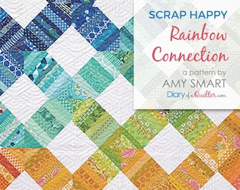 Scrap Happy Rainbow Connection Quilt Pattern