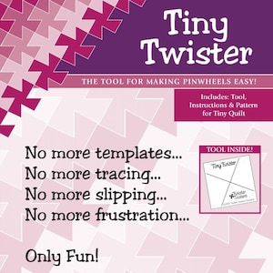 Tiny Twister Tool by Twister Sister Design*Twister Ruler*Twister Tool*Twister Tool*Twister Sister Ruler*Twister*Quilting Ruler*