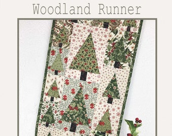 Fa la la Forest Table Runner Pattern by Suzn Quilts