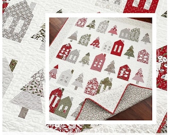 The Pattern Basket Winter Village Quilt Pattern*Winter House Quilt Pattern*House Quilt*Christmas Village Pattern*Christmas Village Quilt*