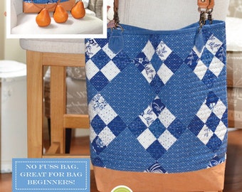 Denim Patchwork Tote Pattern from Fig Tree Quilts