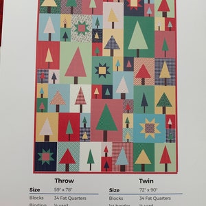 Pine Hollow Patchwork Forest Quilt Pattern*christmas Tree Quilt*scrappy ...