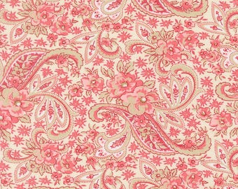Moda Petals & Polkadots Pretty Paisley Lace (3081 11) by Bunny Hill Designs- 1/2-YD Increments