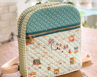 Ashmere Backpack Pattern From Sewing Illustration by Mini Kim