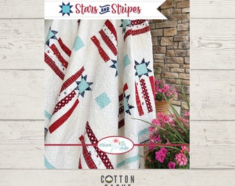 Stars and Stripes Quilt Pattern by Erica Made