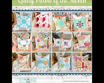 Quilty Pillow of the Month Pattern by Erica Made